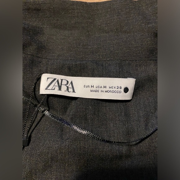 BNWT Zara medium EXTRA LONG WOOL BLEND COAT - Picture 11 of 11